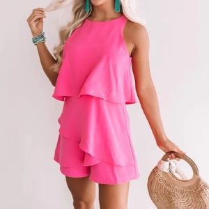 Hot Pink Romper